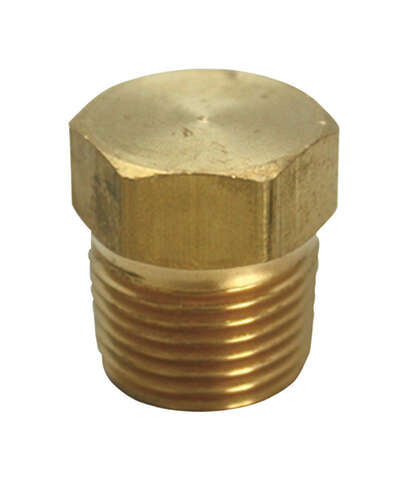 JMF Company 3/4 in. MPT Brass Hex Head Plug, Pack of 5