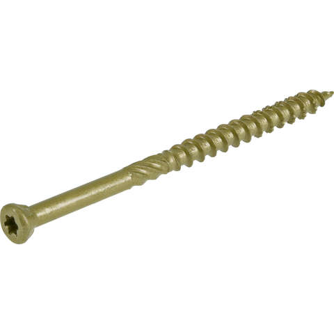 HILLMAN Power Pro No. 8 X 2-1/2 in. L Star Bronze Ceramic Coarse Trim Screws 128 pk