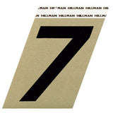HILLMAN 3 in. Reflective Black Vinyl Self-Adhesive Number 7 1 pc, Pack of 3