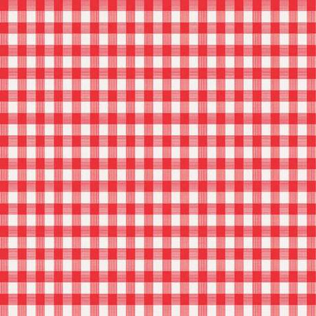 Magic Cover Red/White Checkered Vinyl Disposable Tablecloth 90 in. L X 52 in. W