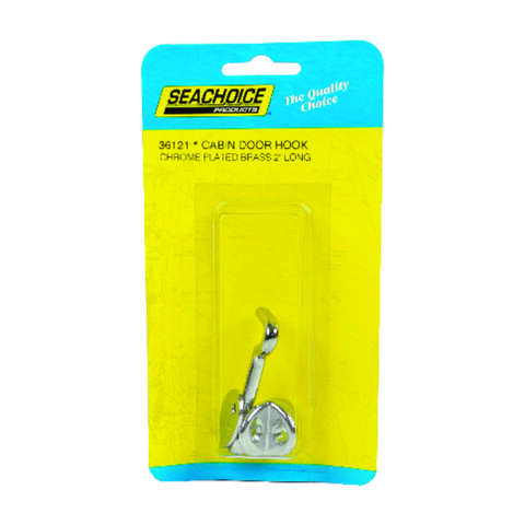 Seachoice Chrome-Plated Brass 2 in. L Cabin Door Hook 1 pk