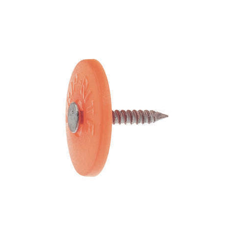 Grip-Rite 12D 1-1/2 in. Roofing Electro-Galvanized Plastic/Steel Nail Plastic Head 1 lb, Pack of 6