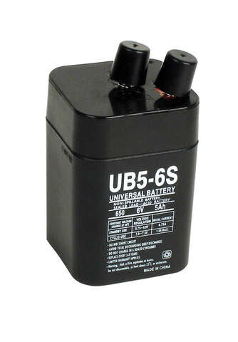 UPG UB5-6S 5 Ah Lead Acid Automotive Battery, Pack of 2