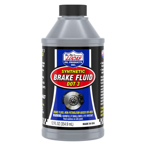 Lucas Oil Products DOT 3 Brake Fluid 12 oz, Pack of 12