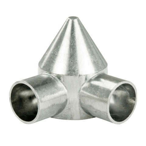 YardGard 3.74 in. L Silver Aluminum Chain Link Bullet Cap 1 pk