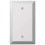Amerelle Century Polished Chrome 1 gang Stamped Steel Blank Wall Plate 1 pk
