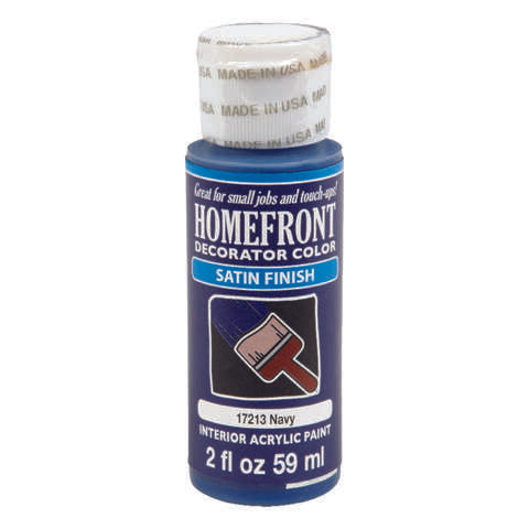 Homefront Satin Navy Hobby Paint 2 oz, Pack of 3