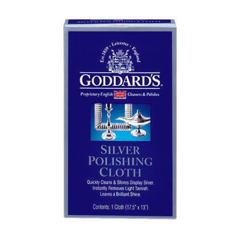 Goddard's Mild Scent Silver Polish 1 wipes Cloth, Pack of 6