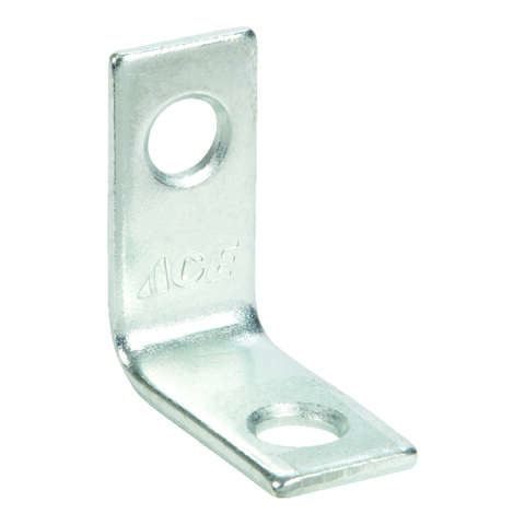 Ace 1 in. H X .75 in. W X 1 in. D Zinc Inside L Corner Brace, Pack of 25