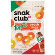 Snak Club Tajin Chili and Lime Peach Rings 5 oz Bagged, Pack of 6