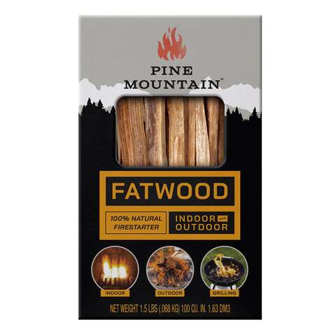 Pine Mountain Starter Stikk Fatwood Fire Starter 30 min 1.5 lb, Pack of 6