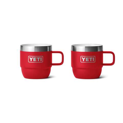 YETI Rambler 6 oz Rescue Red BPA Free Espresso Insulated Tumbler