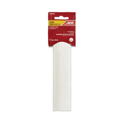 Ace 1-1/2 in. D X 6 in. L Polypropylene Tailpiece