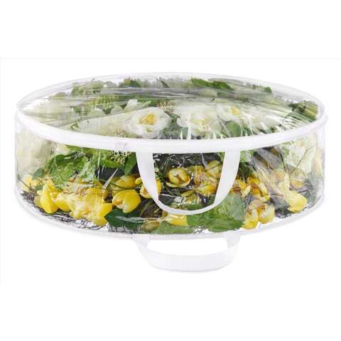 Whitmor Clear Wreath Storage Bag 8 in. H X 30 in. W X 30 in. D, Pack of 6