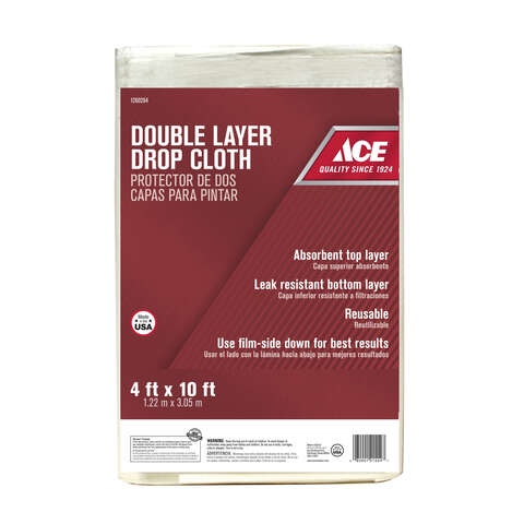 Ace 4 ft. W X 10 ft. L Plastic Drop Cloth 1 pk