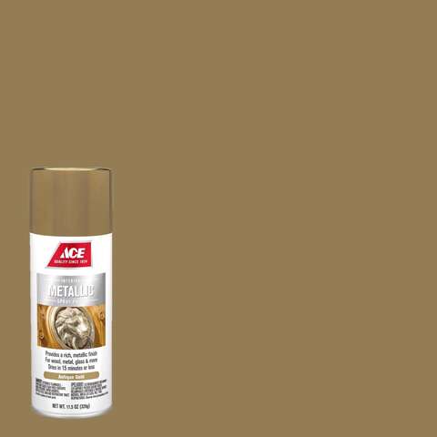 Ace Metallic Antique Gold Spray Paint 11.5 oz, Pack of 6