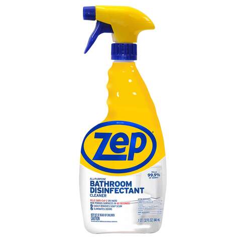 Zep Regular Scent All Purpose Disinfecting Cleaner Liquid 32 oz, Pack of 12