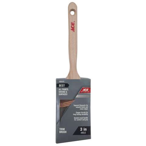 Ace Best 3 in. Angle Trim Paint Brush, Pack of 6