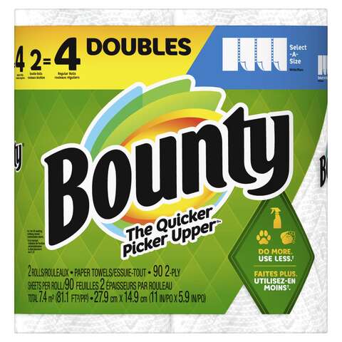 Bounty Select-A-Size Paper Towels 98 sheet 2 ply 2 pk, Pack of 6