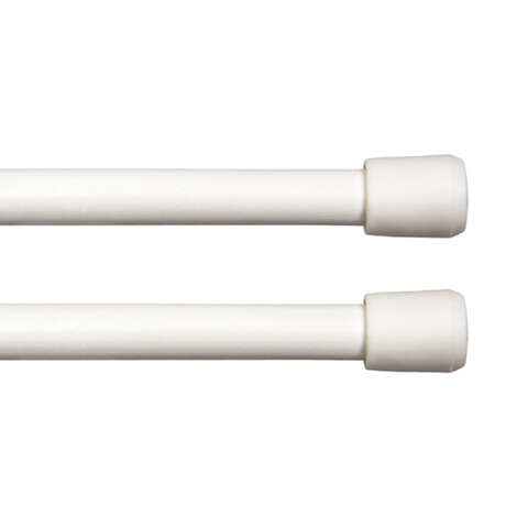 Kenney Enamel White Tension Rod 11 in. L X 16 in. L