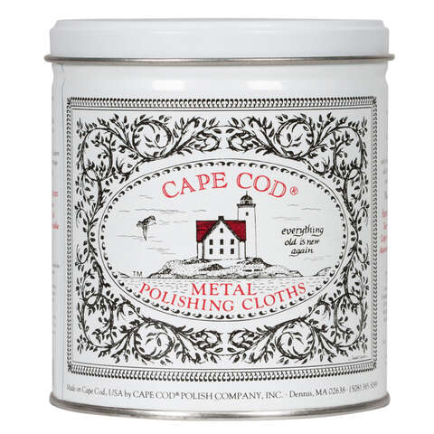 Cape Cod Vanilla Scent Metal Polish 3 oz Cloth