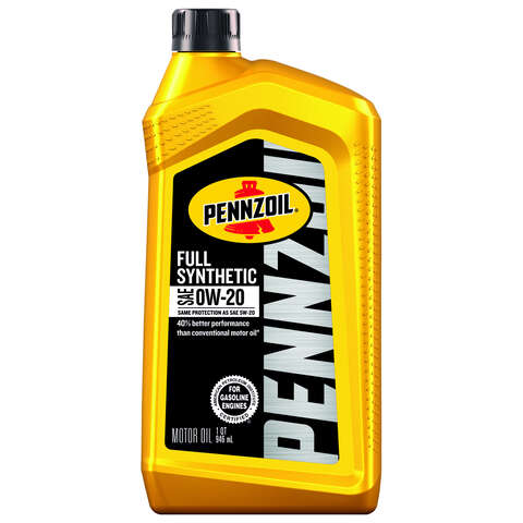 Pennzoil 0W-20 Gasoline Synthetic Motor Oil 1 qt 1 pk, Pack of 6