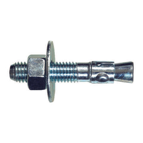 HILLMAN 3/8 in. D X 3-3/4 in. L Steel Round Head Wedge Anchor 25 pk