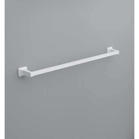 OakBrook Satin White Towel Bar 30 in. L Die Cast Zinc