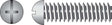 HILLMAN No. 6-32 X 2-1/2 in. L Combination Round Head Zinc-Plated Steel Machine Screws 100 pk