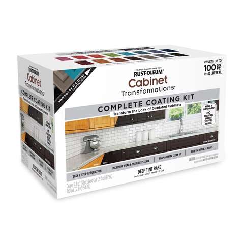 Rust-Oleum Cabinet Transformations Satin Tint Base Deep-Tone Base Cabinet Refinishing System Interio, Pack of 2