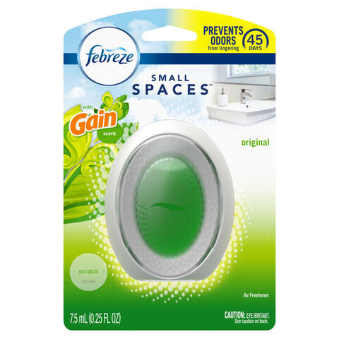 Febreze Small Spaces Original Gain Scent Air Freshener 0.25 oz Liquid 1 pk, Pack of 6