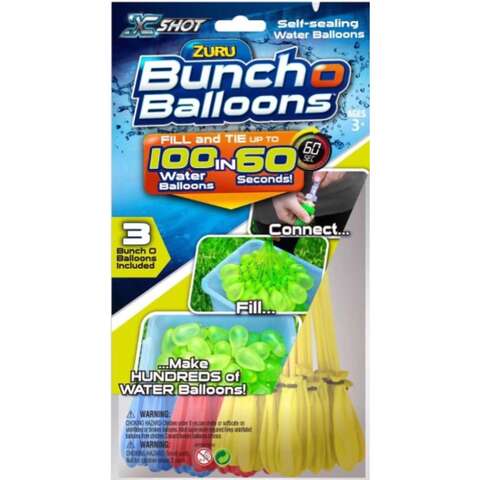 Zuru Bunch O Balloons Rapid Filling Water Balloons Assorted 100 pc