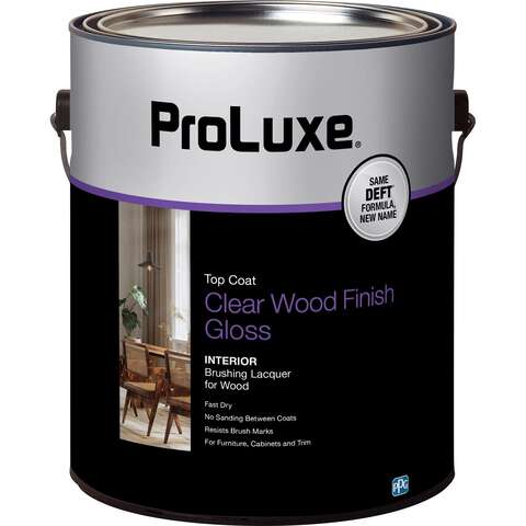 Proluxe Gloss Clear Oil-Based Brushing Lacquer 1 gal, Pack of 4