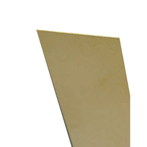 K&S 0.032 in. X 6 in. W X 12 in. L Mill Brass Plain Sheet Metal