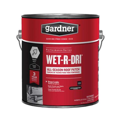 Gardner Gloss Black Patching Cement All-Weather Roof Cement 29 oz