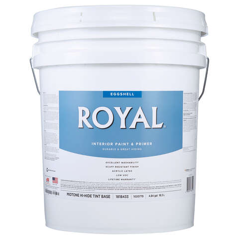 Royal Eggshell Tint Base Mid-Tone Base Paint Interior 5 gal