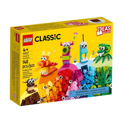 LEGO Classic 11017 Classic Creative Monsters Multicolored 140 pc