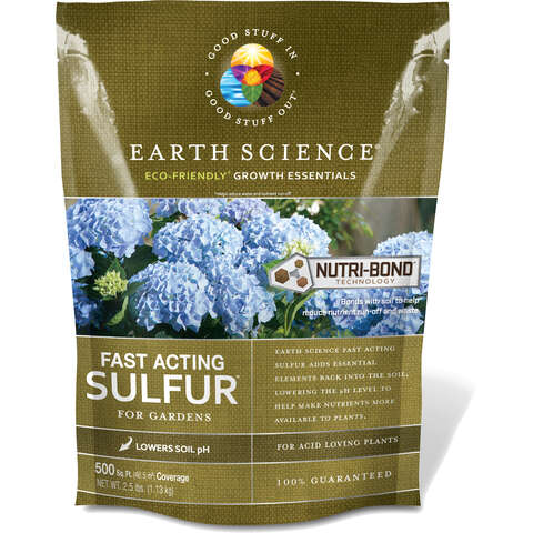 Earth Science Growth Essentials Soil Sulphur 500 sq ft 2.5 lb