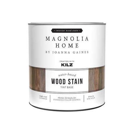 Magnolia Home by Joanna Gaines Kilz Transparent Flat Clear Water-Based Acrylic Wood Stain 1 qt, Pack of 6
