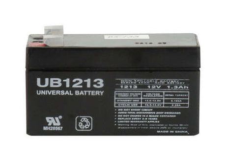 Universal Power Group UB1213 1.3 Ah 12 V Lead Acid Battery, Pack of 2