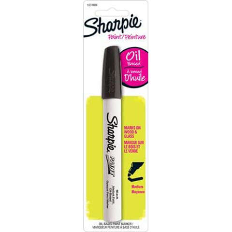 Sharpie Black Medium Tip Paint Marker 1 pk, Pack of 6