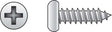 HILLMAN No. 6 X 5/8 in. L Phillips Pan Head Sheet Metal Screws 100 pk