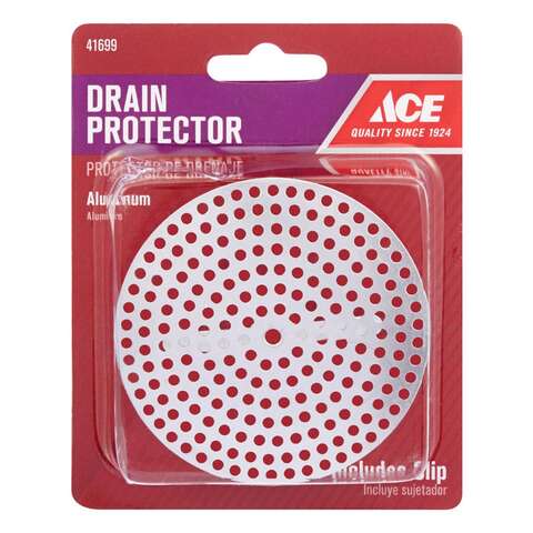 Ace 3 in. D Chrome Aluminum Sink Drain Protector