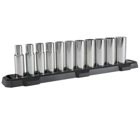 Craftsman 1/2 in. drive SAE 12 Point Deep Socket Set 11 pc