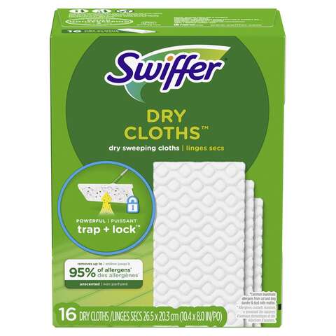 Swiffer Sweeper 5.4 in. Dry Microfiber Dust Mop Refill 16 pk