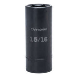 Craftsman 15/16 in. X 1/2 in. drive SAE 6 Point Deep Deep Impact Socket 1 pc
