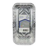 Home Plus Durable Foil 3-3/4 in. W X 8 in. L Loaf Pan Silver 3 pk, Pack of 12