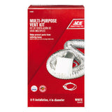 Ace 96 in. L X 4 in. D Silver/White Aluminum Dryer Vent Kit