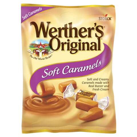 Werther's Original Butter/Fresh Cream Caramels 4.51 oz, Pack of 12