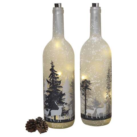 Gerson Multicolored Forest Scene Bottle 14.5 in., Pack of 6